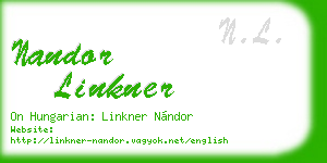 nandor linkner business card